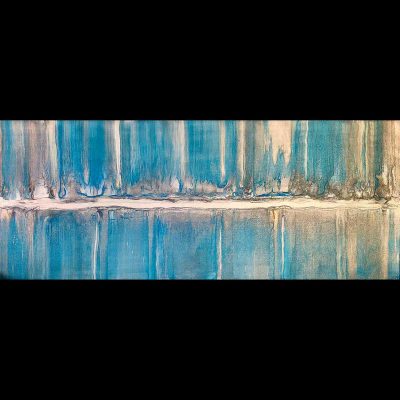 Sibylle Hoppe Acryl auf Leinwand 100 x 40 cm Opal
