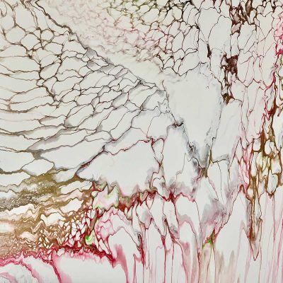 Sibylle Hoppe Acryl auf Leinwand 40 x 40 cm Eisblumen