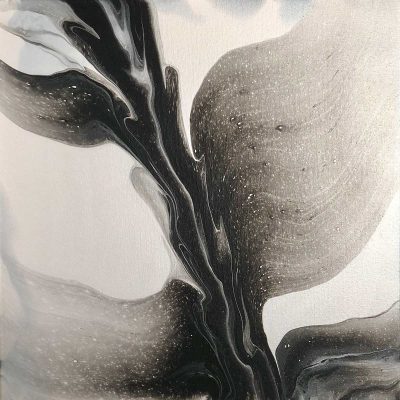 Sibylle Hoppe Acryl auf Leinwand 50 x 50 cm Florales Trio