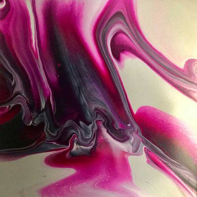 Sibylle Hoppe Acryl auf Leinwand 80 x80 cm Pink Wave