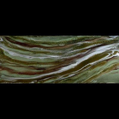 Sibylle Hoppe Kunstharz auf Aludibond 100 x 40 cm Regenwald